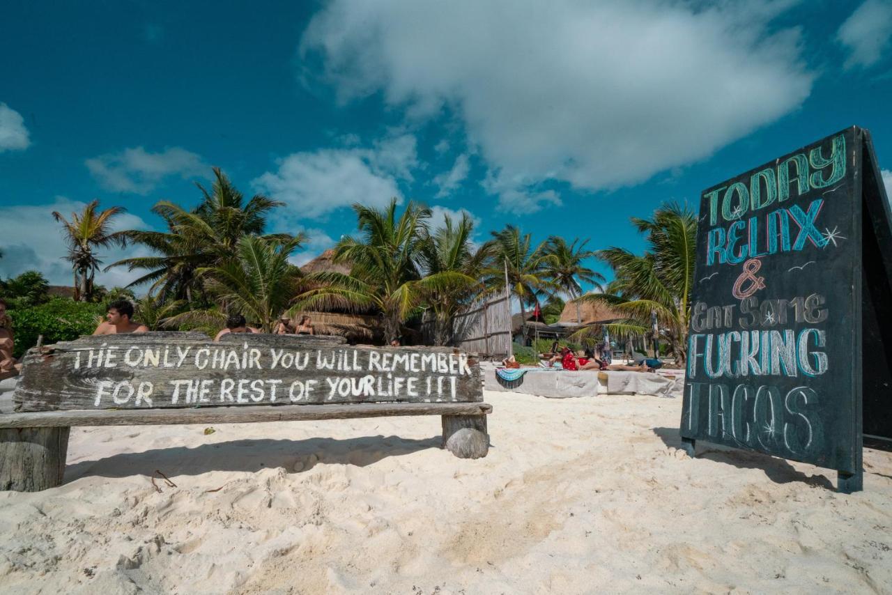 Cabanas La Eufemia Tulum Exterior foto
